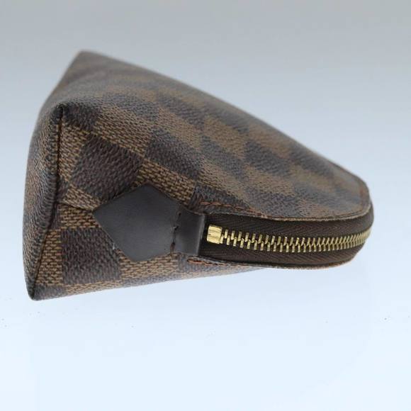 LOUIS VUITTON Damier Ebene Pochette Cosmetic PM Pouch N47516 LV Auth 109942 - Picture 3 of 16
